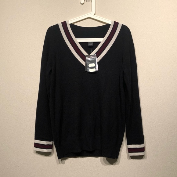 Bloomingdale's Sweaters - Bloomingdales Cashmere Black Multi Stripe Sweater